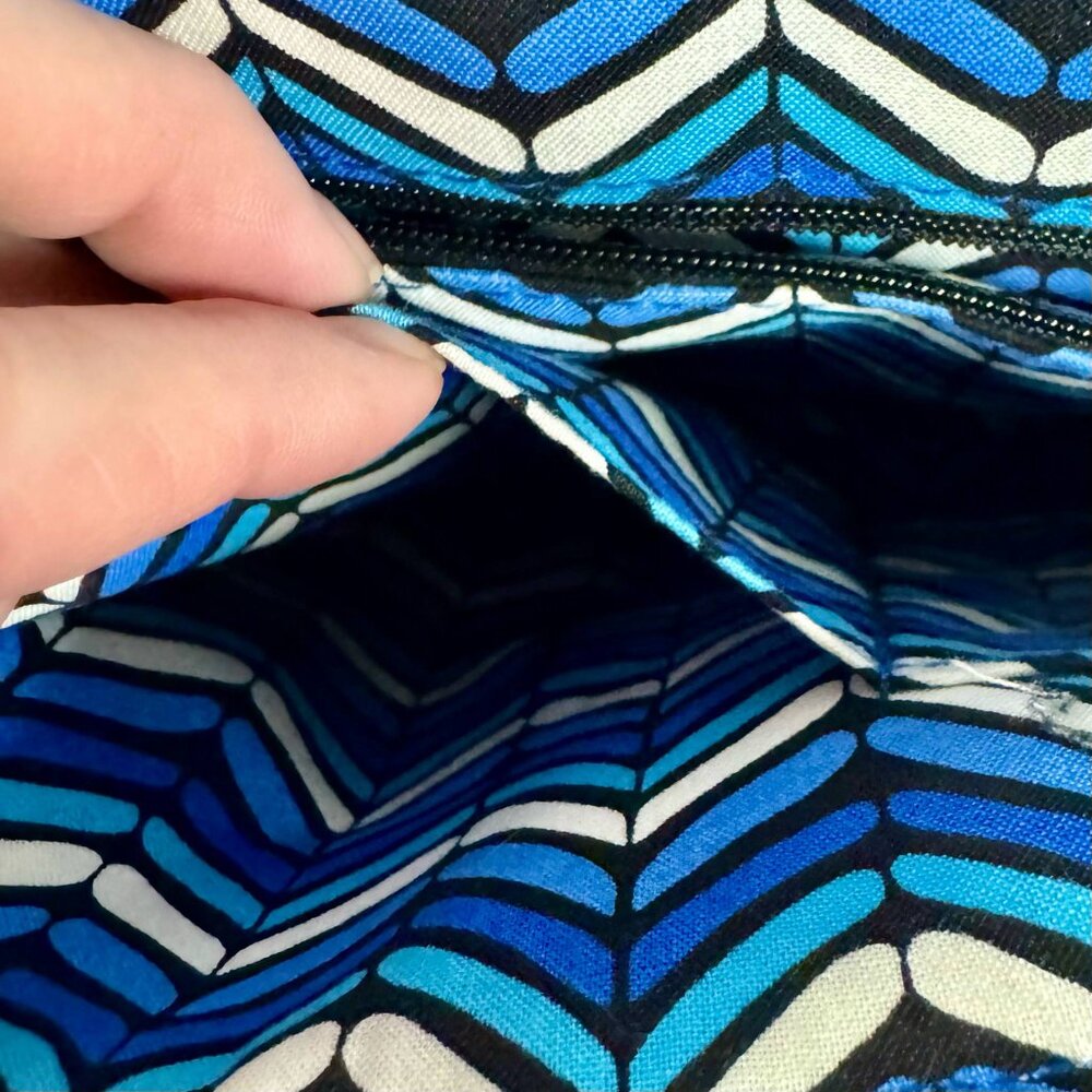 Vera Bradley Crosstown Crossbody Blue Bayou Black - Picture 8 of 14